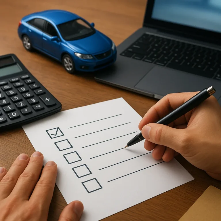 Checklist para solicitar un financiamiento de auto sin enganche