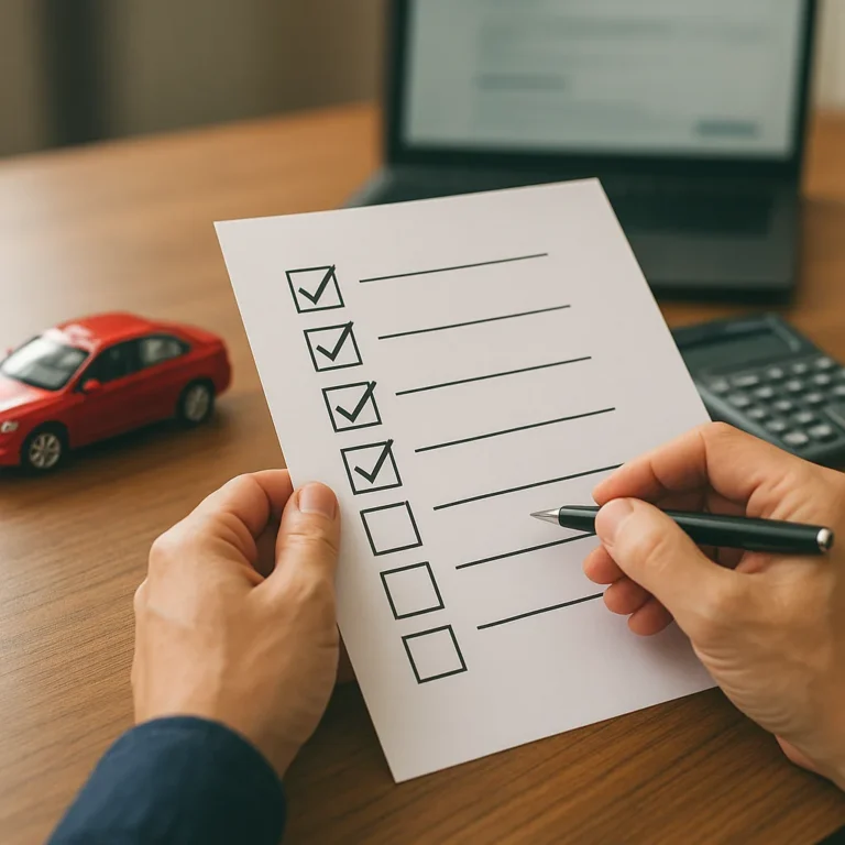 Lista final para evaluar un financiamiento de auto sin enganche